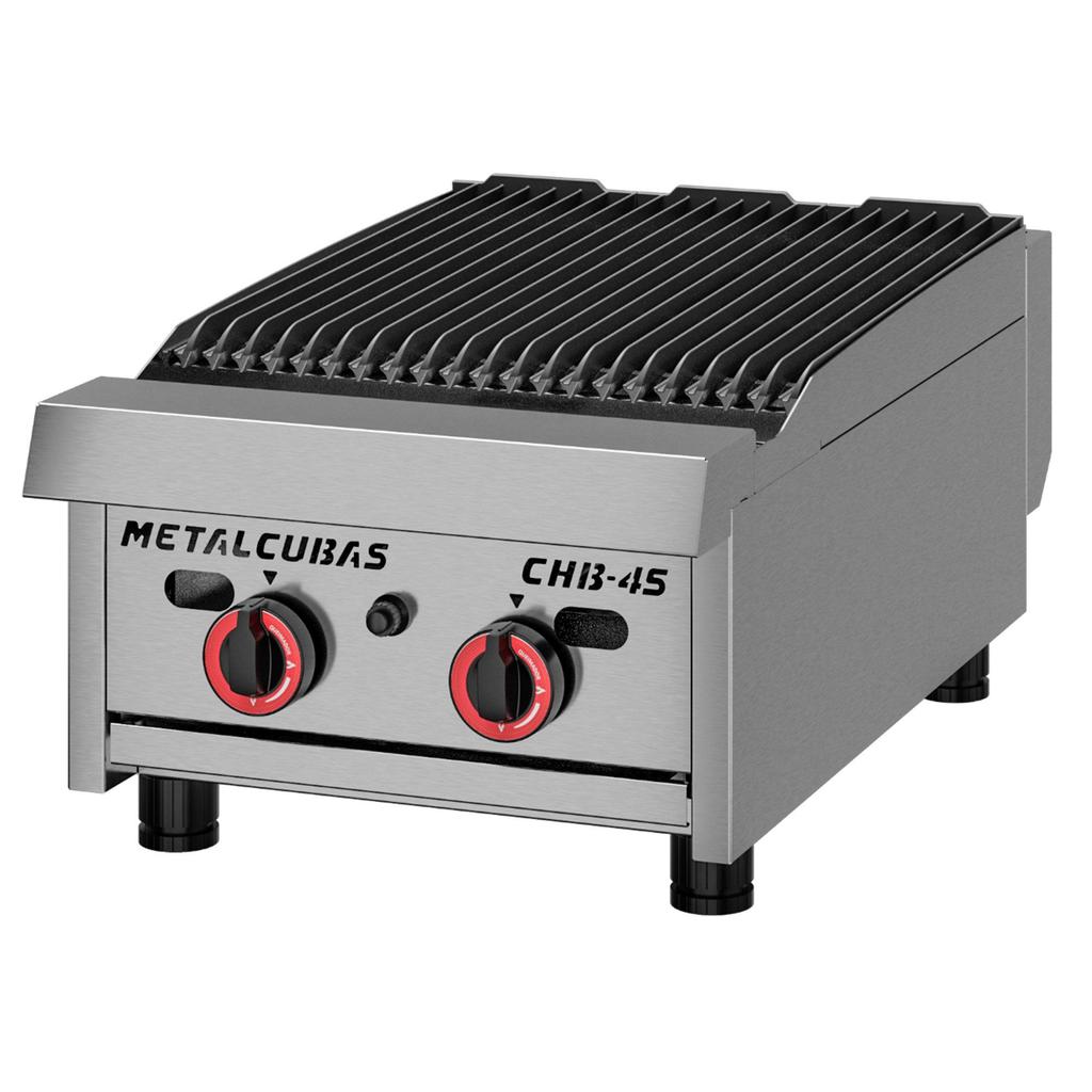Char Broiler a Gás Metalcubas 45cm 2 Queimadores CHB 45 G2