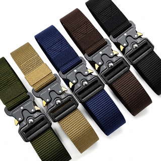 Cinto Tático Militar Nylon Fivela Automática Metal Ajustável Resistente Uso Diário