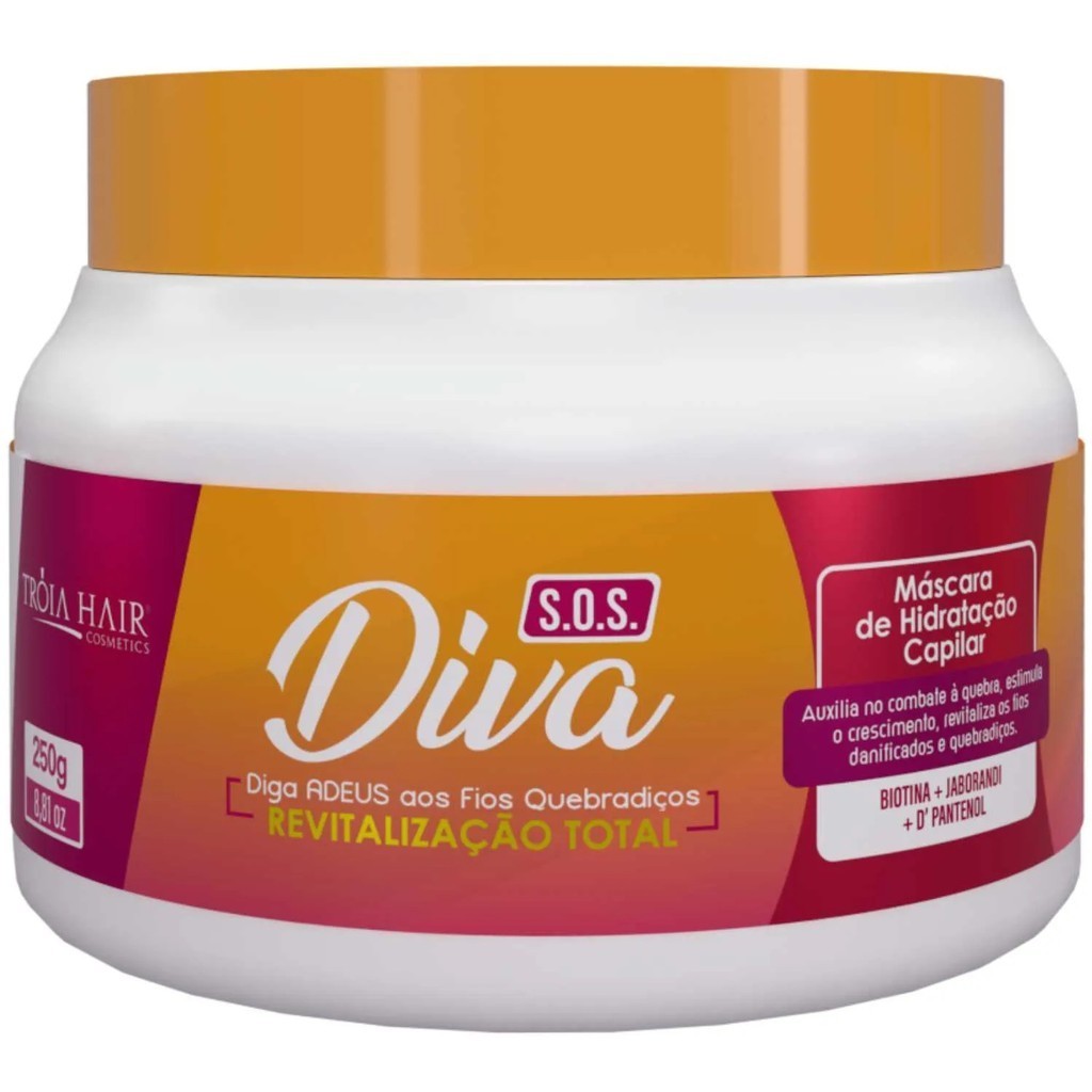 Máscara cabelo  Crescimento Acelerado S.O.S Tratamento com Biotina e Jaborandi Fortalece os Fios