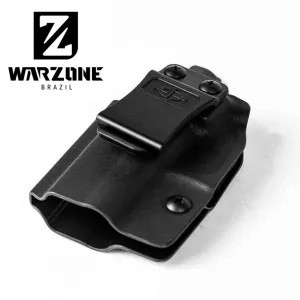 Coldre 30-30 Canhoto Pistola Glock G42 com Red Dot Porte Velado Kydex Preto