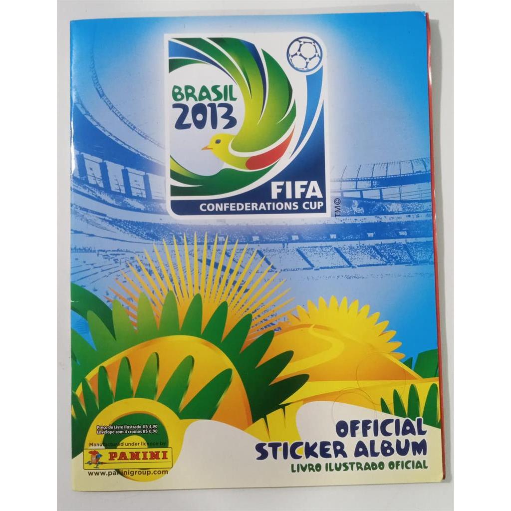 Album Figurinhas Copa Confederações 2013 Completo Colado autor FIFA - Panini - Seleção Brasileira CBF