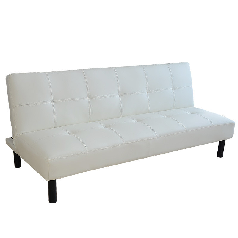 Sofá para apartamentos pequenos, imóveis de aluguel, sofá-cama dobrável, sofá de couro artístico simples para sala de es