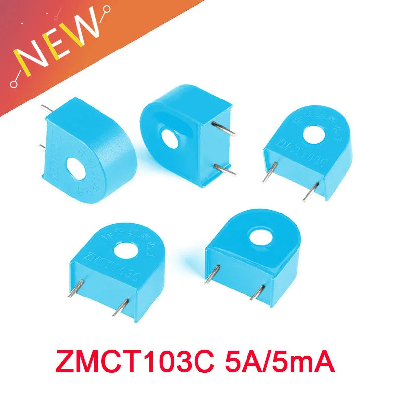 5pcs/1pcs ZMCT103C Micro Transformador De Corrente De Precisão 5A/5mA sensor 4500V