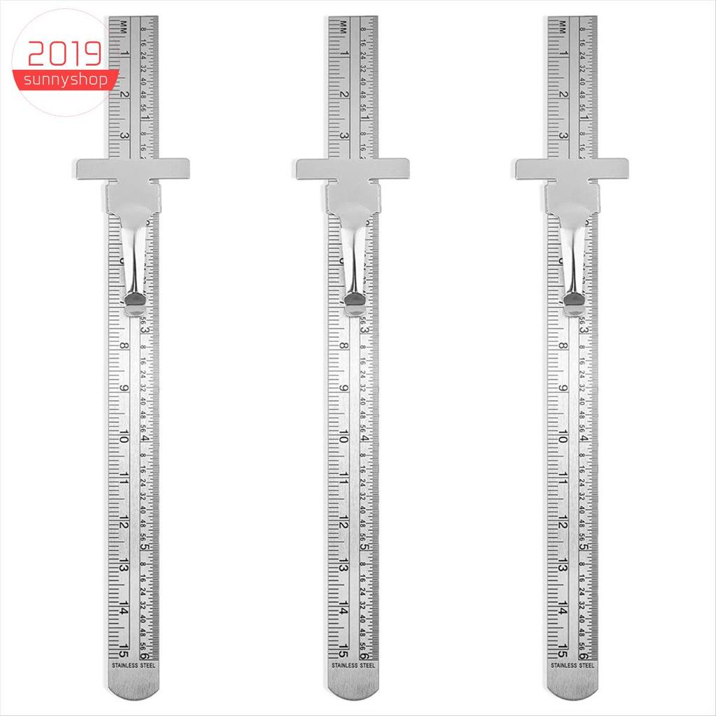 [Bestseller S] Régua De Aço Inoxidável De Alta Qualidade Conjunto De Métrica De Metal De 15 Cm , Milimétrica De Maquinis