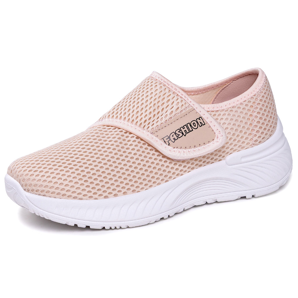 Sapatos de rede femininos sapatos casuais primavera novo estilo sapatos femininos preguiçoso Velcro respirável l