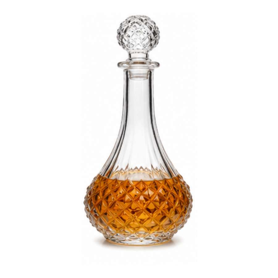 Garrafa Decanter De Vidro Licor Whisky Tampa Licoteira Vinho Decorativo 900ml