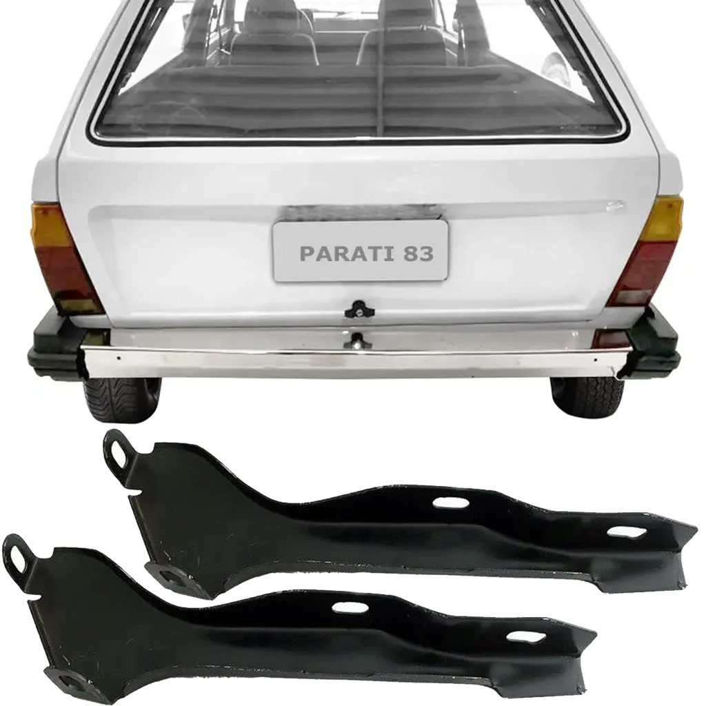 PAR SUPORTE PARACHOQUE TRASEIRO PARATI 81 A 86 PRETO