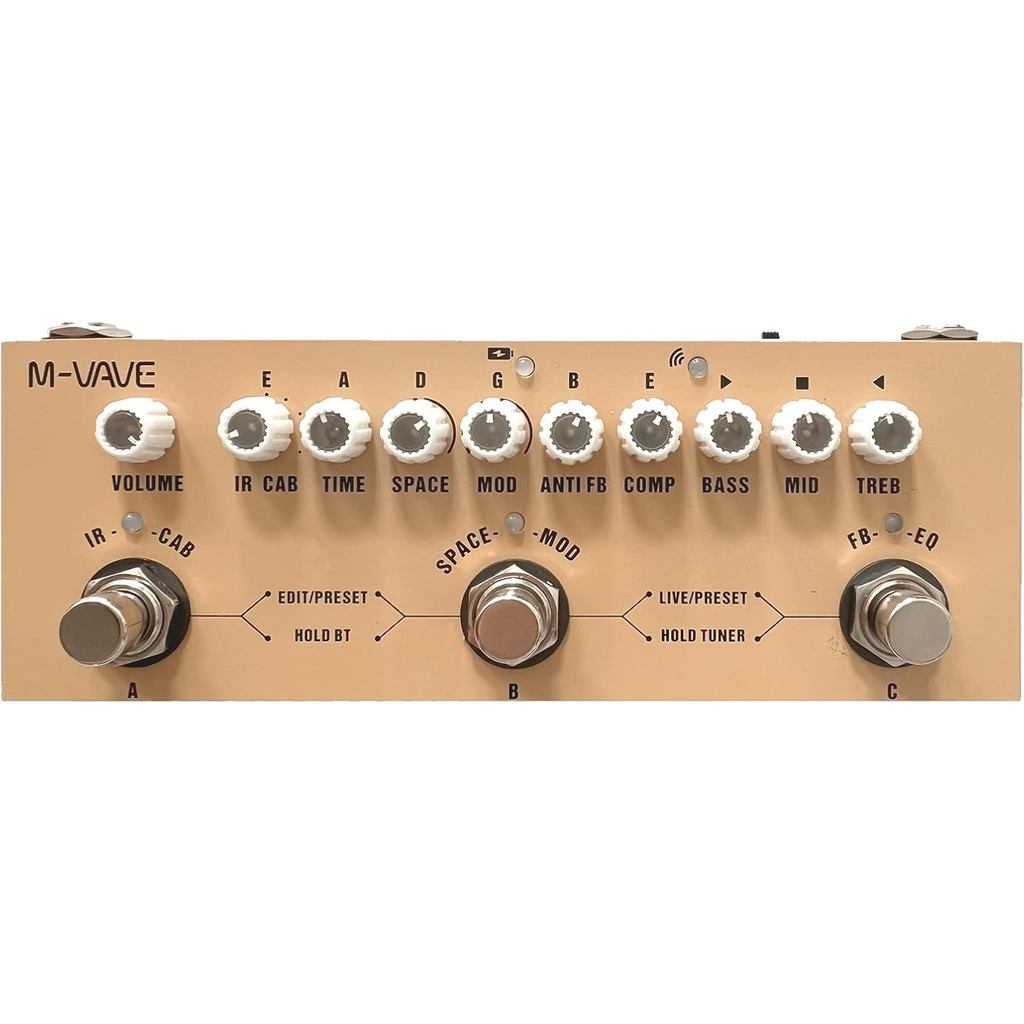 Pedal M-Vave De Efeito Para Violao VD633