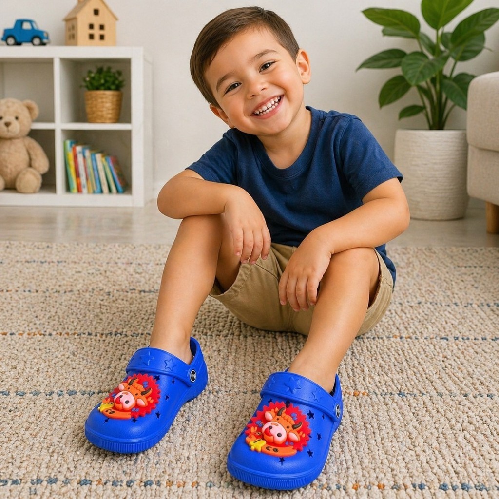 Sandália Chinelo Infantil Casual Babuche Menino Menina Macio Confortável Antiderrapante Tendência Moda Infantil