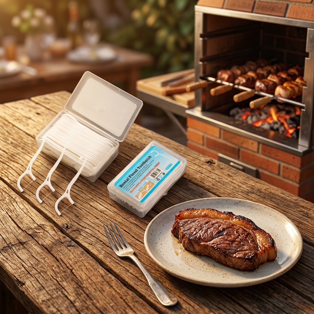 Kit 50 Fios Dentais com Haste Passador de Fio Dental Praticidade Diária Melhor Custo Benefício Brasil