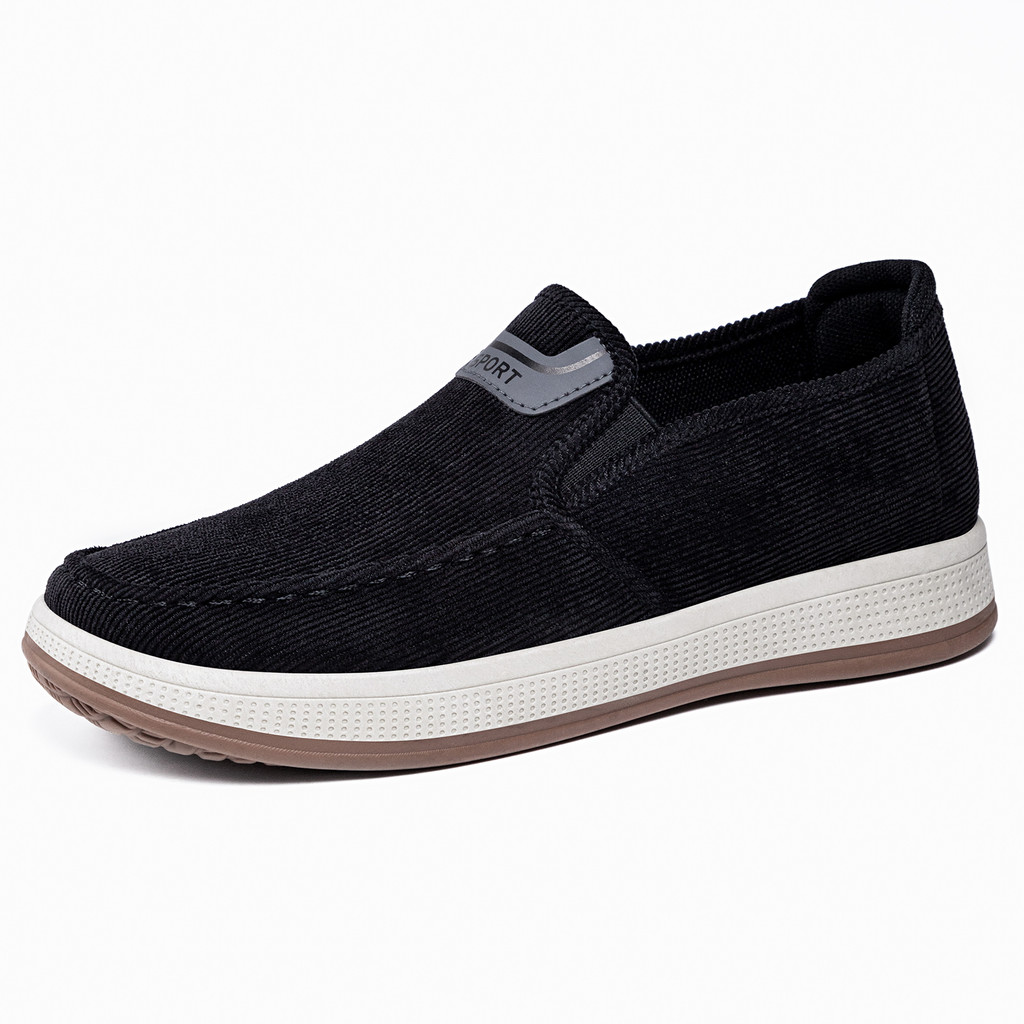 Sapatos masculinos de uma peça sapatos casuais primavera novo estilo sapatos masculinos um Pedal pai sapatos leves único