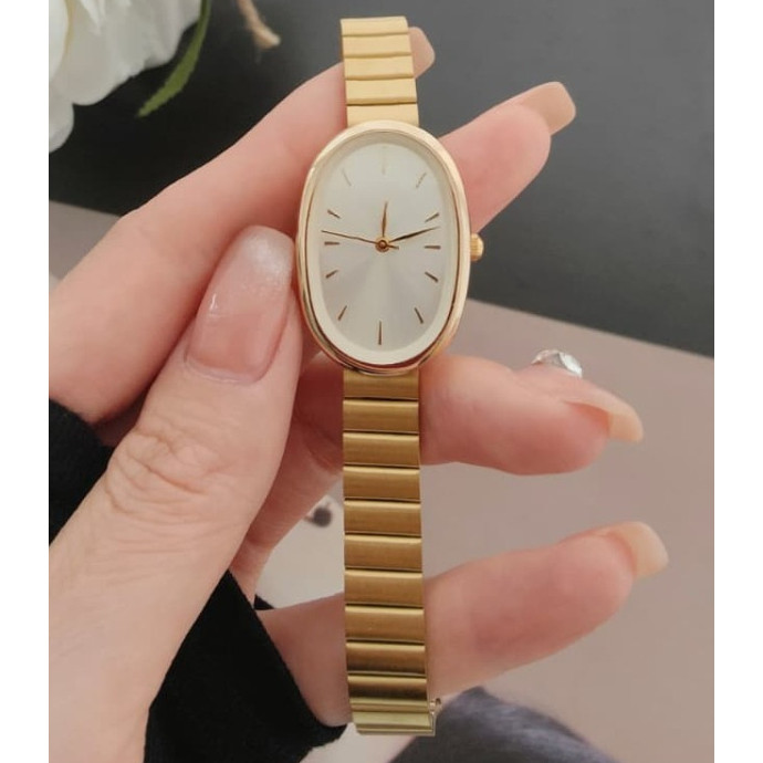 Relógio Feminino de Aço inoxidável Oval Madalena  Acessórios Femininos Elegante Moda fashion