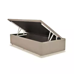 Cama Box Baú Solteiro Universal Courano Clean (88x188x39) - Ortobom