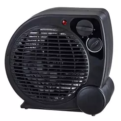 Aquecedor Portátil a Ar Ventilador Quente Preto AQ04 - Mimo Style