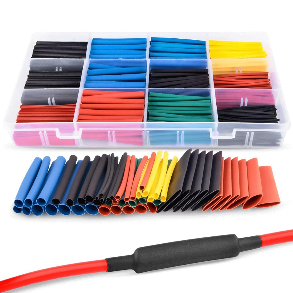 Kit com 560 unidades de Tubos Isolantes TERMO RETRÁTIO /Emenda e Remenda colorido Luatek lwj-133 · foto 2