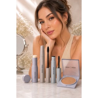 Kit Boca Rosa Beauty Completo 4 Produtos | Base Stick + Máscara de Cílios + Gel para Sobr…