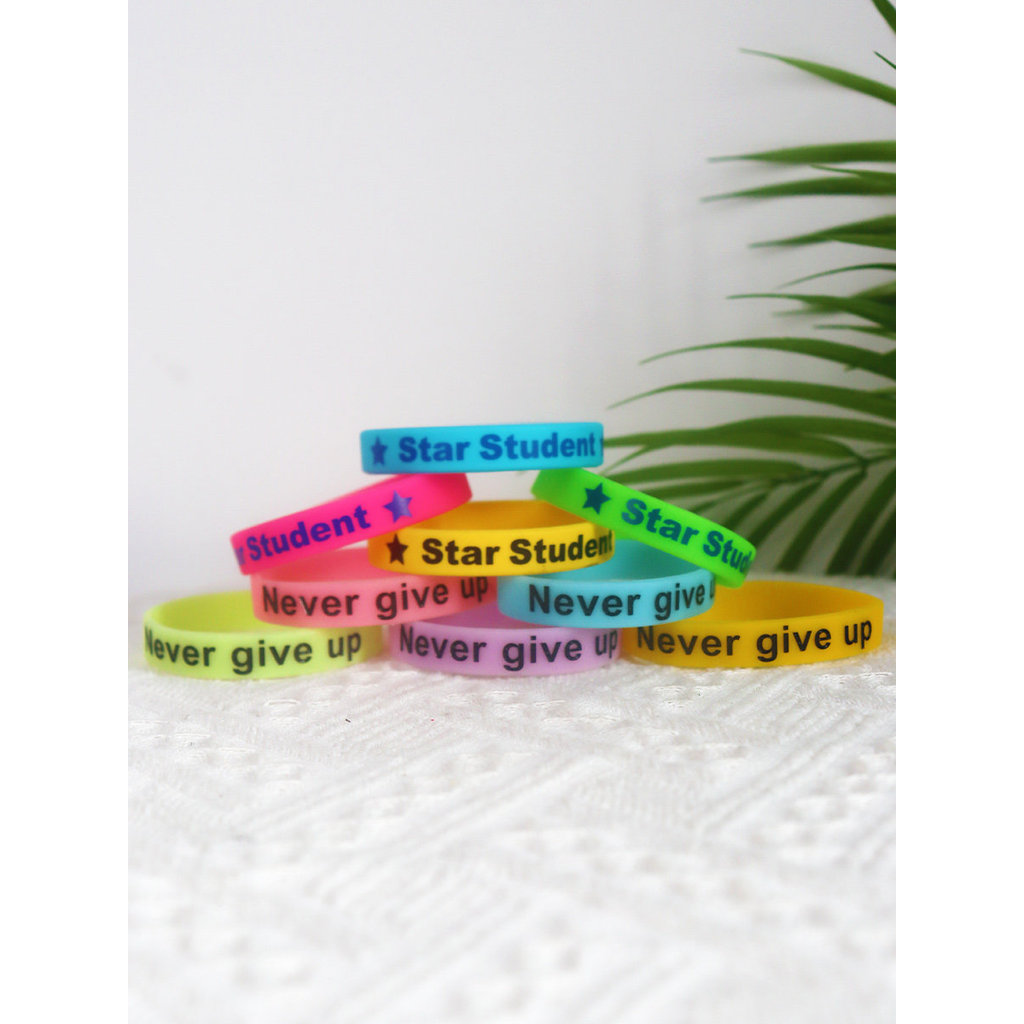 Crianças pulseira de Silicone inglês auxiliares de ensino precoce professor ensino recompensa grupo do jardim de infânci