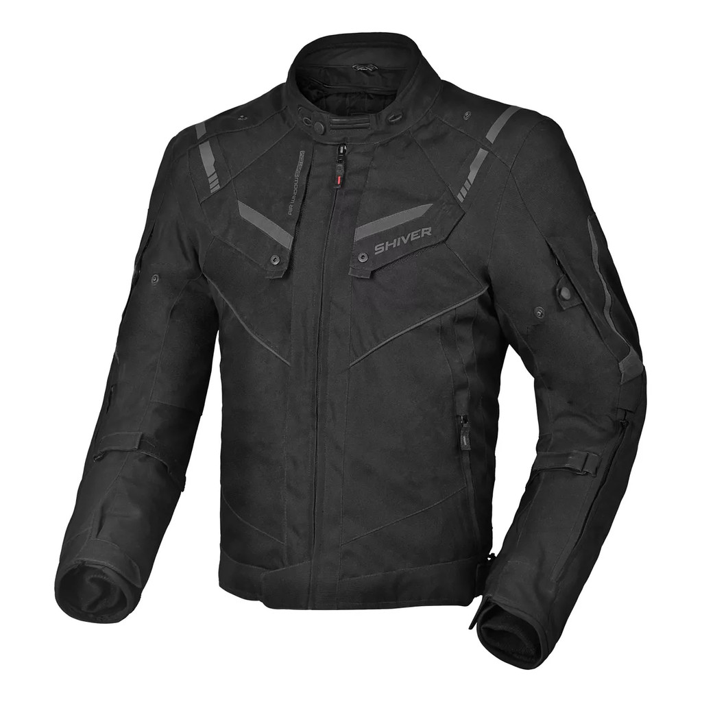JAQUETA MASCULINA MOTOCICLISTA MOTOQUEIRO RACE TOURING SHIVER RESISTENTE A AGUA + LUVA ROCKET 2 PRETA ESTILO X11