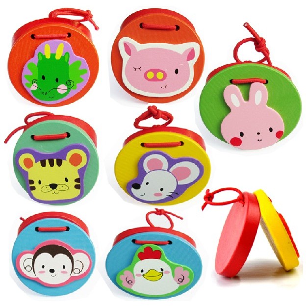 Crianças castanholas instrumentos musicais dos desenhos animados Allegro cassanets instrumentos de percussão inteligênci