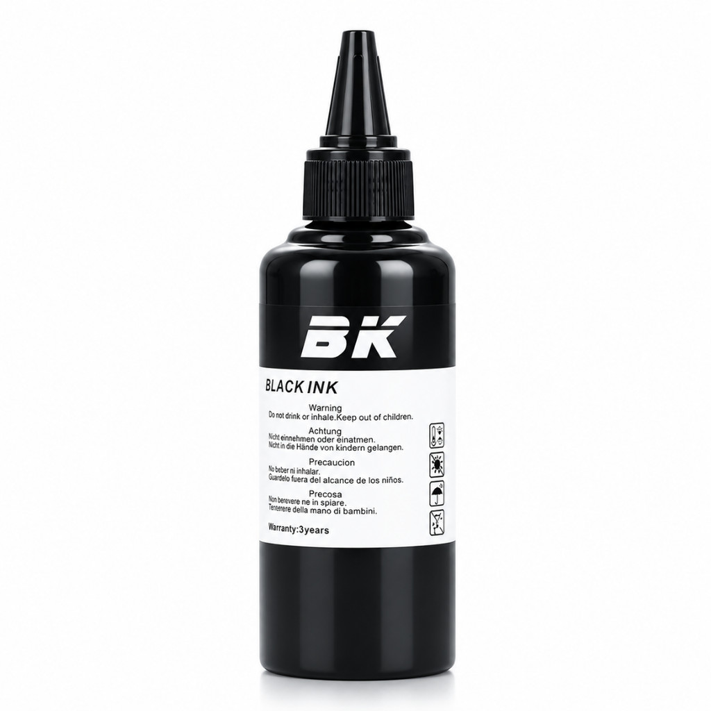 Tinta Universal  Bulk Ink Preta 100ml | Para Impressoras Tanque de Tinta Epson HP Canon Brother