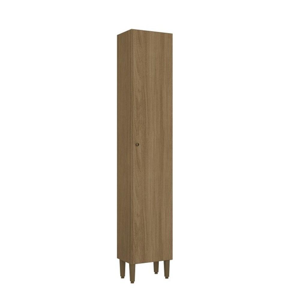 Paneleiro 1 Porta THB Mag, Naturale e Cacau, 40 cm