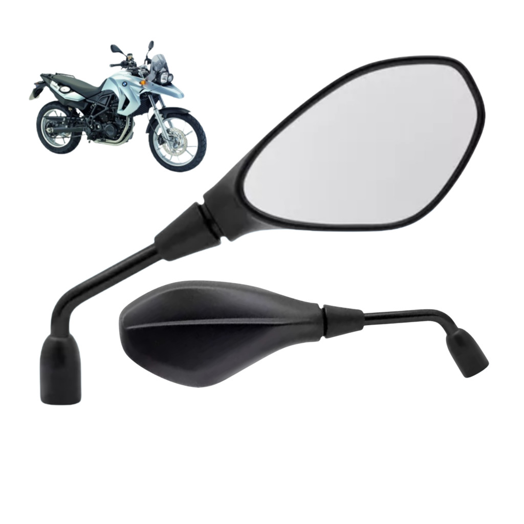 Retrovisor Gs 650 F800 Bmw Fixo lente Convexa Rosca Honda Par