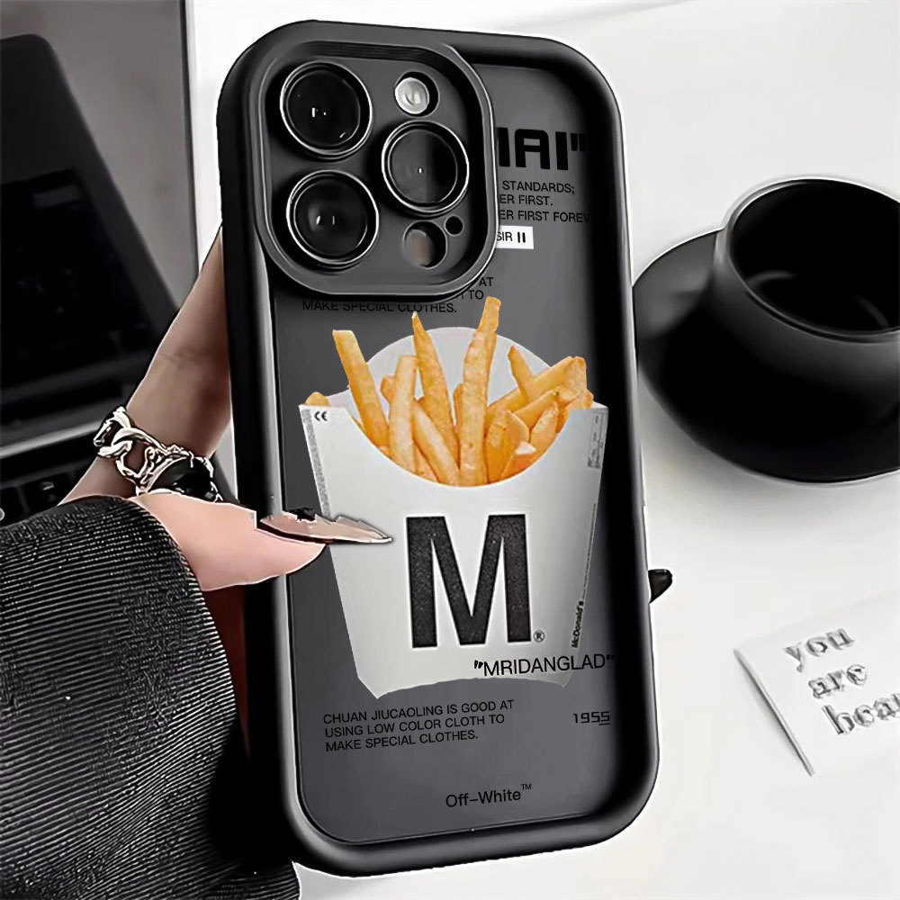 Design de Fast Food Capa Capinha Para Samsung A06 A07 A05S A12 A13 A14 A15 A16 A17 A23 A32 A34 A36 4G Anti-Impacto