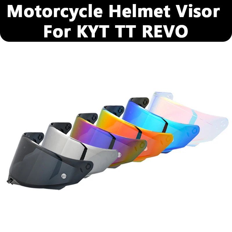 Visor for KYT TT REVO Helmet, Anti-UV Windproof Motorcycle Helmet Shield Lens Replacement Helmet Accessories Fits M-XXL 