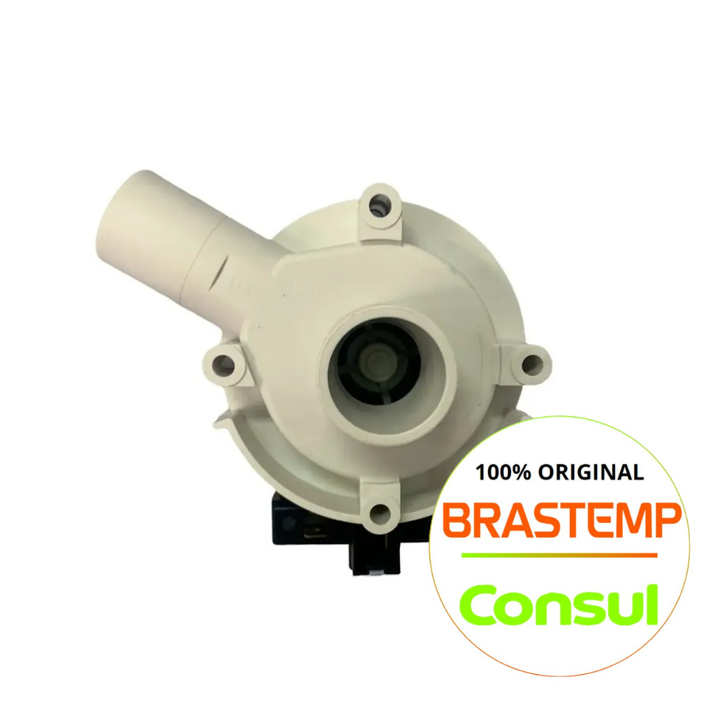 BOMBA DE DRENAGEM 127V PARA LAVADORA BRASTEMP/CONSUL  - BWB - BWF - BWQ (DEMAIS MODELOS NA DESCRIÇAO)
