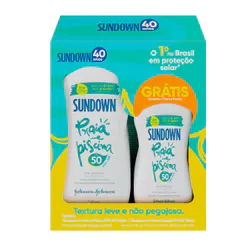 Protetor Solar Sundown Praia e Piscina FPS 50 200ml e Ganhe Protetor Solar Sundown 100ml