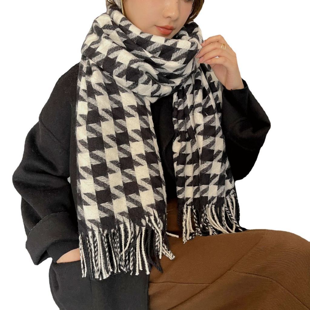 Cachecol Outono Inverno Feminino/Masculino/Unissex, Lenço, Xale, Pashmina, Echarpe Estampa Em Xadrez