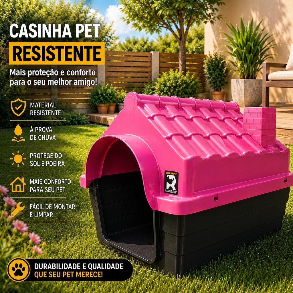 casinha de cachorro grande  n 5 e n 6 casa pet Desmontável com proteção contra rios UV