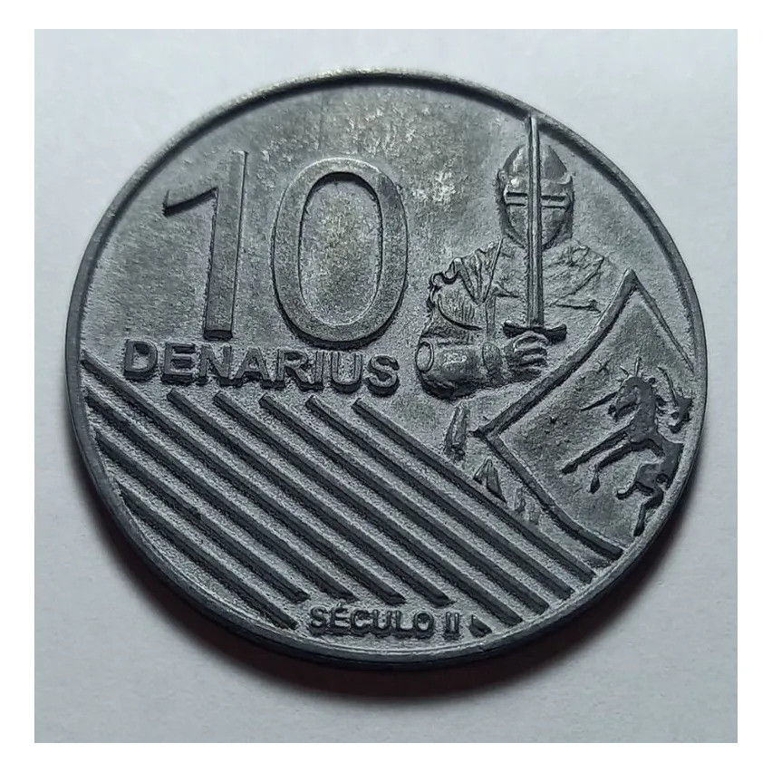 Medalha O Castelo. 10 Denarius. Elimatec Moedas Antigas.