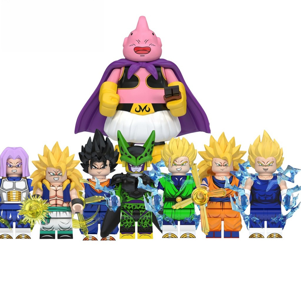 WM2706-WM2713 Animação de Jogo Série Dragon Ball Modelo de Blocos de Construção Montados Brinquedos Educativos para Cria