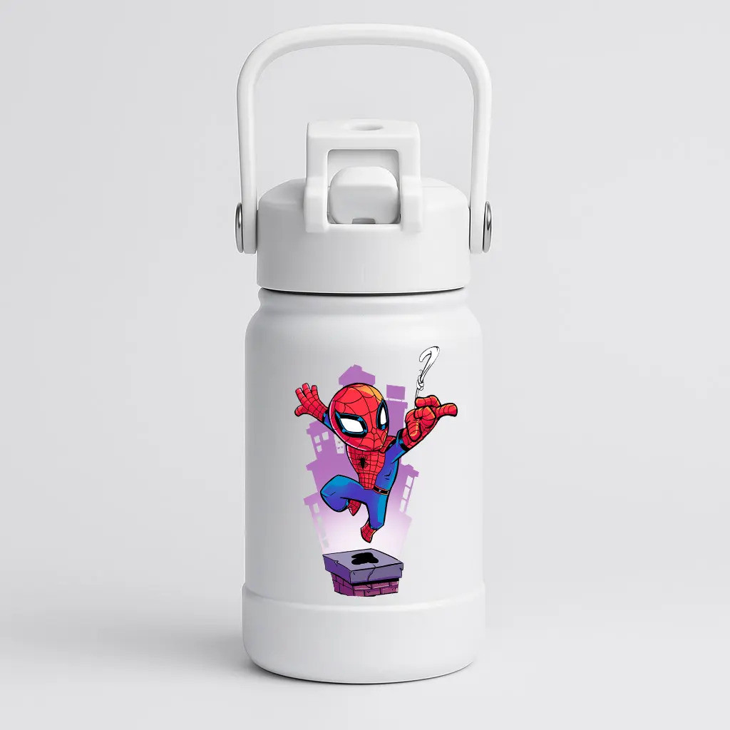 Garrafa Termica 2 Bicos 350 Ml Personalizado Homem Aranha