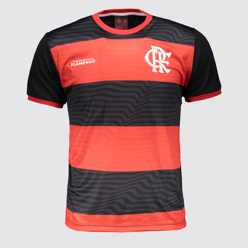 Camisa Flamengo Emoção Vermelha e Preta