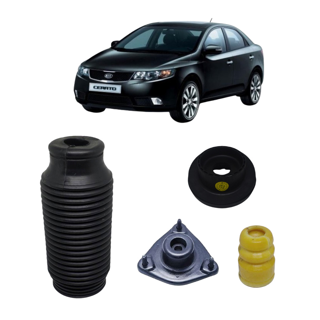 Kit Do Amortecedor Coxim Batente Coifa Rolamento KIA Cerato 2009 a 2012