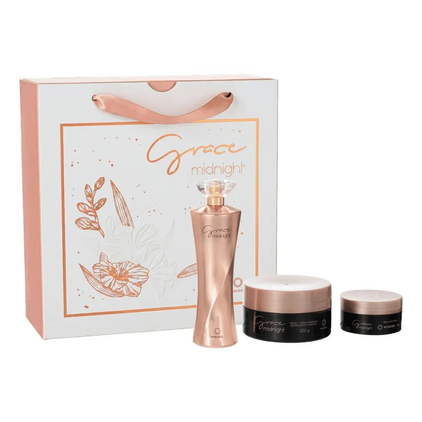 Kit Presente Grace Midnight Original Dia Das Maes
