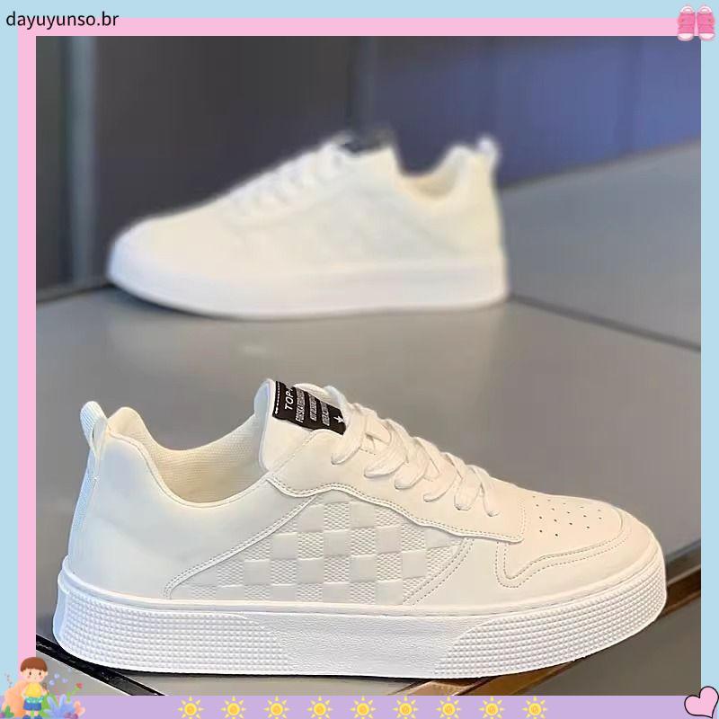 kit tênis infantil masculino tênis infantil masculino Sapatos masculinos de outono, novos sapatinhos brancos respiráve