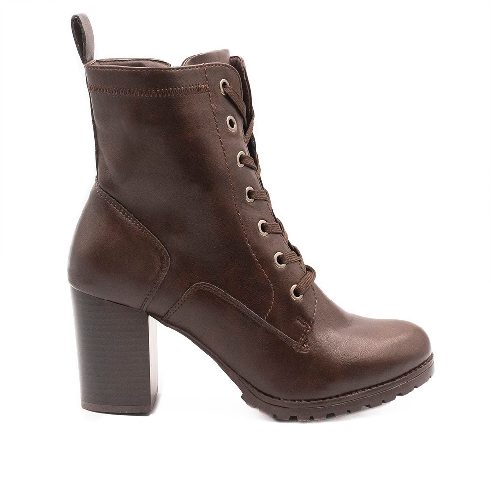 Bota Zatta Coturno Salto Bloco Eunice Marrom