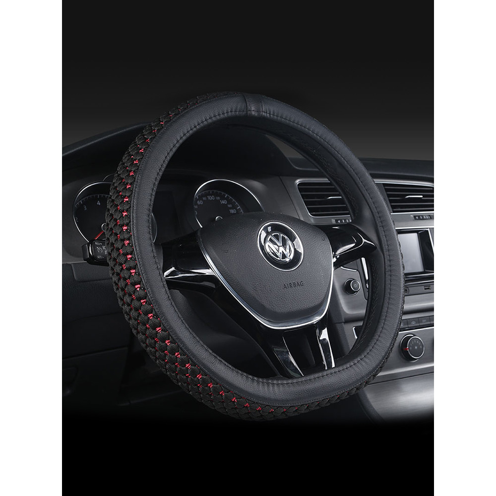 Capa de volante do carro adequada para Volkswagen Lavida Bora Jetta Santana Golf Magotan seda gelo quatro estações Unive