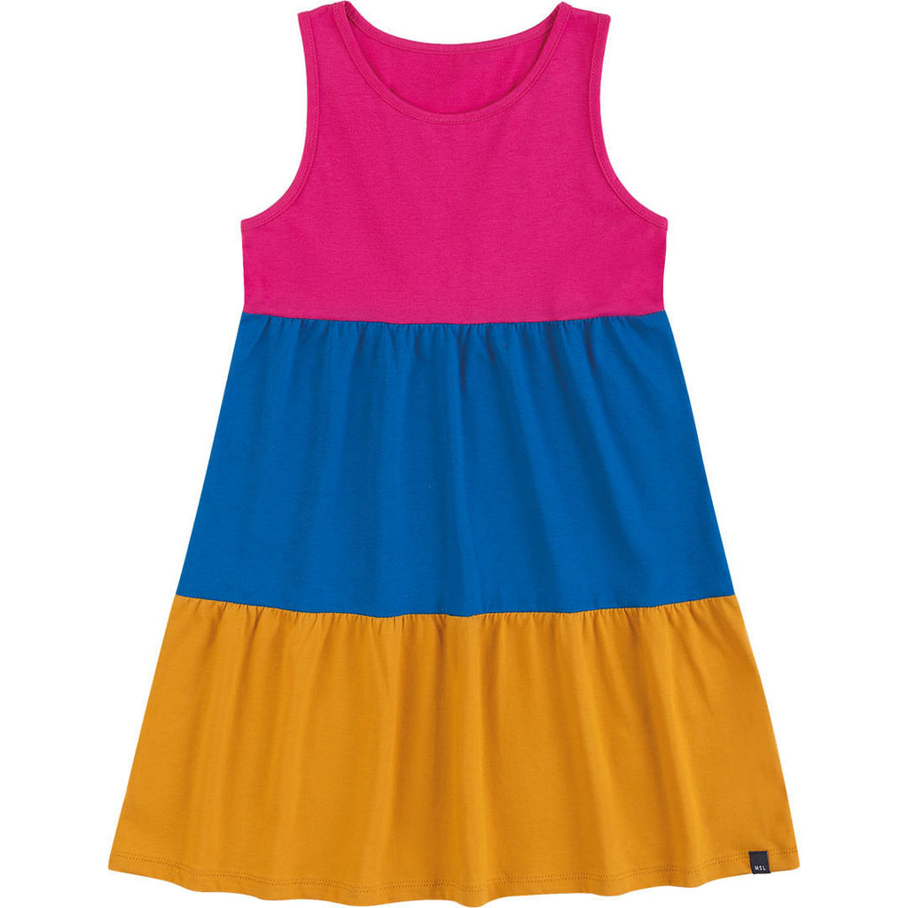 Vestido Curto Estampado Infantil Menina Marisol