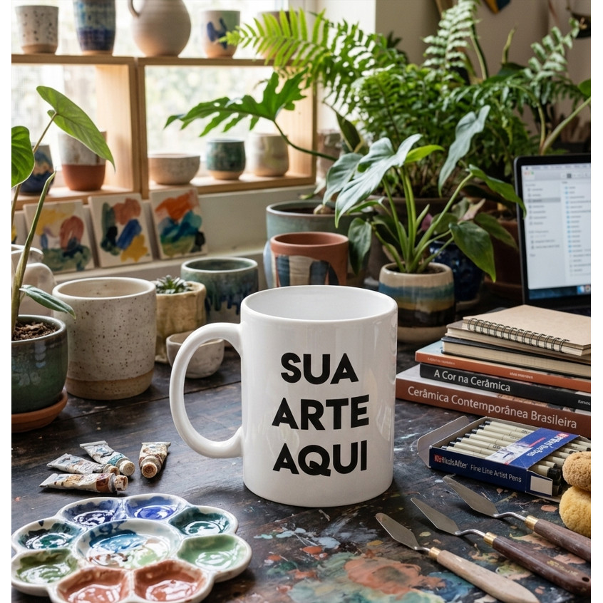 Caneca / Xicara  Porcelana Personalizada Arte Sua Escolha Presente Aniversário Lembrancinha