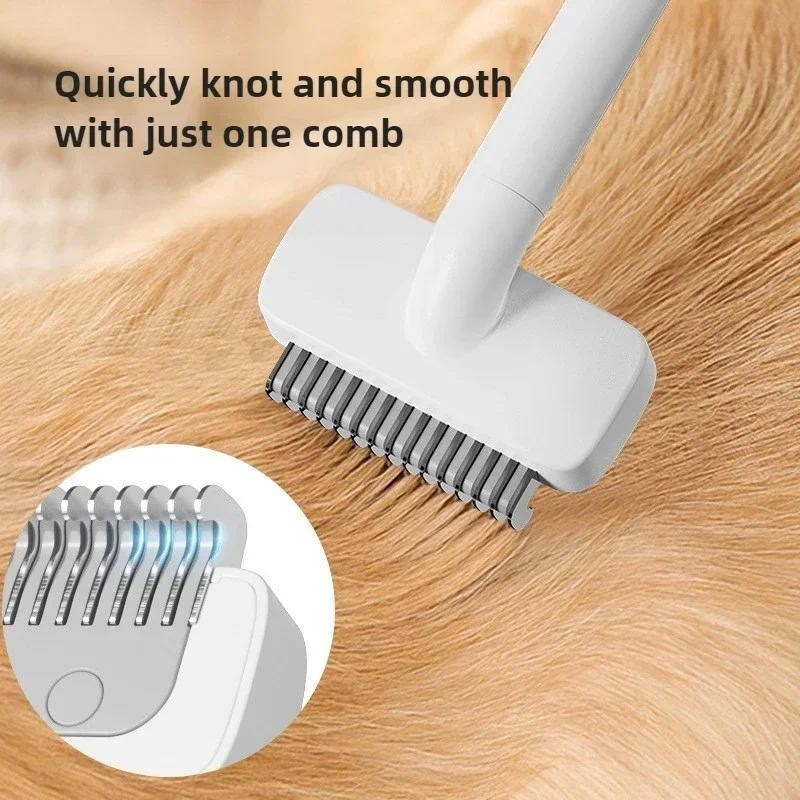 Tesoura para Remover Nós de Pelo de Animais de Estimação, Pente para Remoção de Pelo de Gato, Ferramenta para Corte e Re
