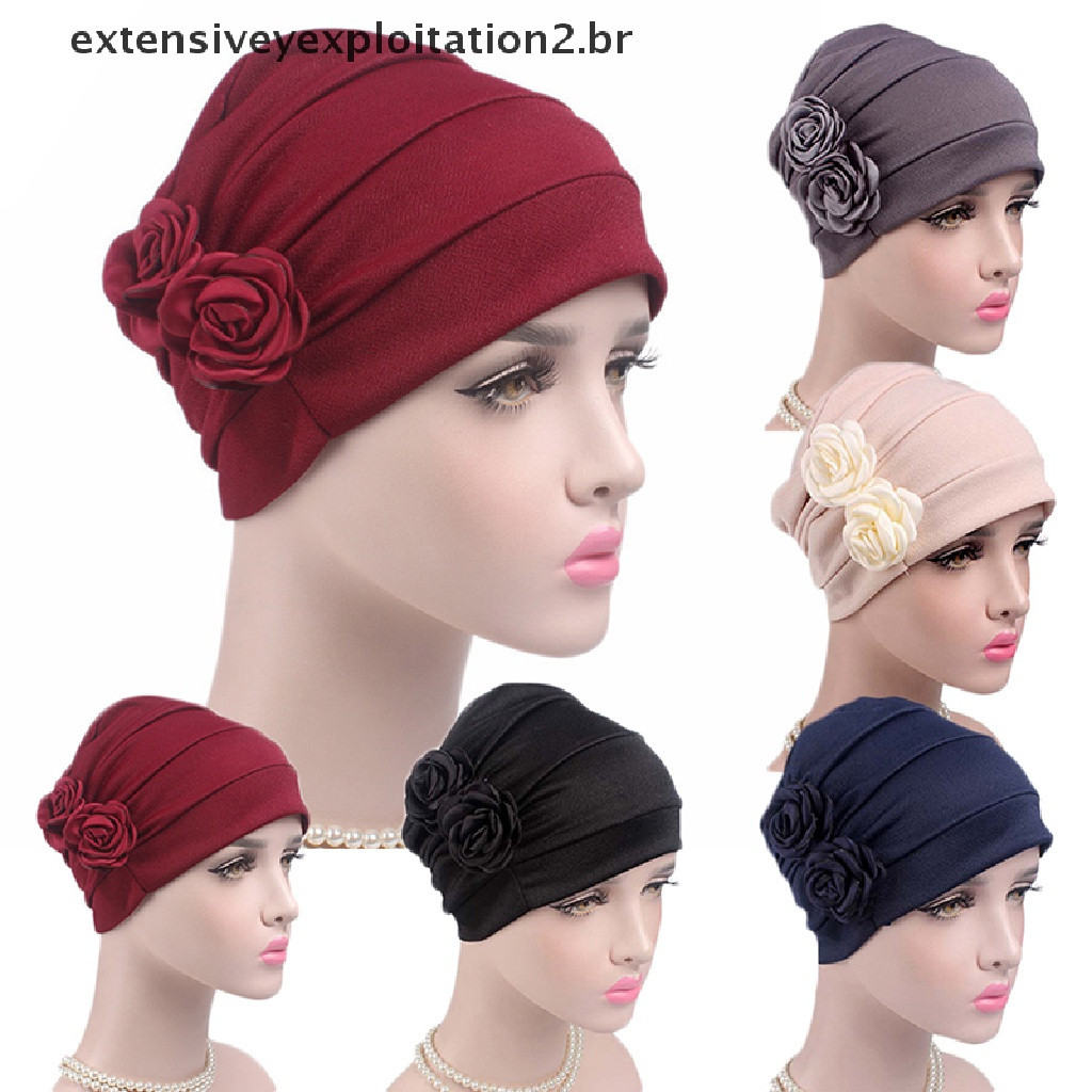 hb Lenço/Turbante/Touca com Capuz para Mulheres, adequado para quimioterapia/perda de cabelo.