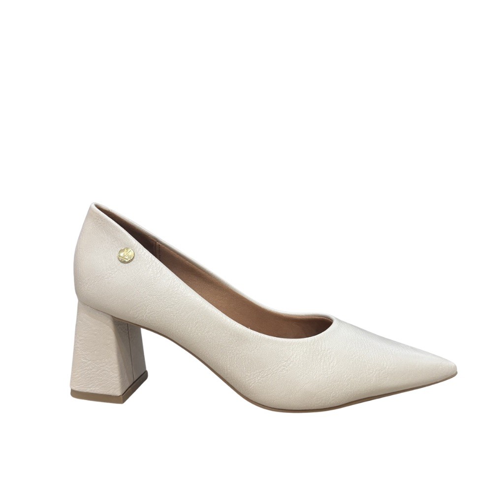 Sapato Scarpin Vizzano 1475.100 Salto Bloco 6cm Bico Fino