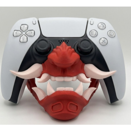 Suporte de Controle PS5 DualSense - Máscara Demon Oni Japonês - Stand Gamer Exclusivo 3D