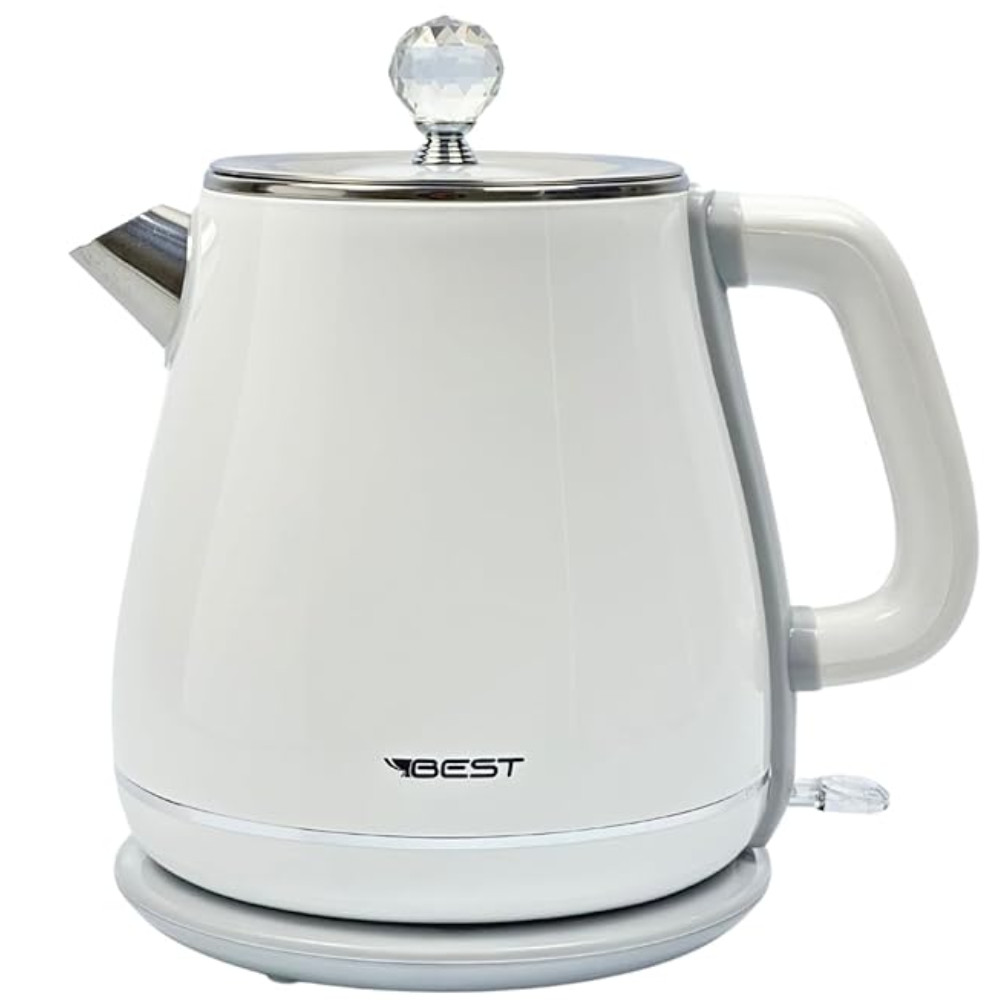 Chaleira Elétrica 1,8L Best YD-1830C Branca Desligamento Automático 