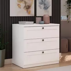 Cômoda 3 Gavetas Provençal Infinity branco