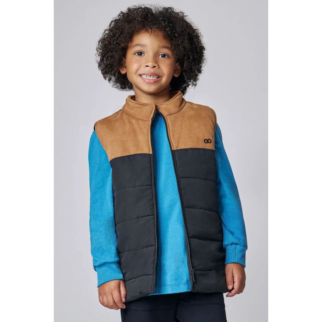 Colete Menino em Tewill com Elastano e Nylon Luc.Boo